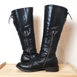 Fiorentini & Baker Eternity Emma tall black leather boots 38/8